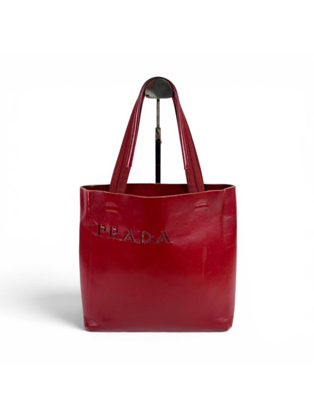 Prada Pouch Mini Tote Perforated Leather - Picture 2 of 15